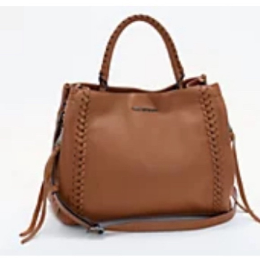 Aimee Kestenberg Convertible French Leather Satchel 
Chestnut